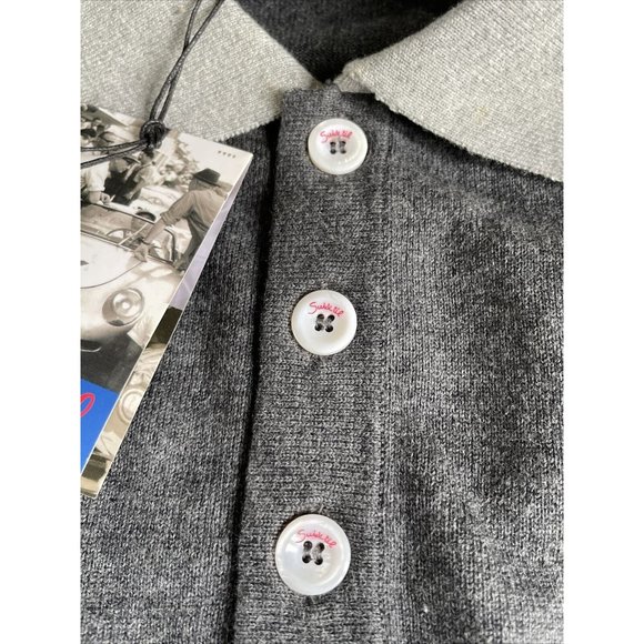 Suixtil Heritage Grey Gray 3 Button Sweater Size XXL NWT New RARE Mens Cotton - Picture 5 of 12